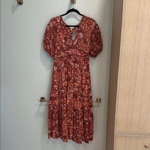 Ulla Johnson Floral Red Dress